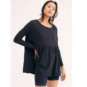 Free People Forever Your Girl Tunic T-Shirt SIZE L
